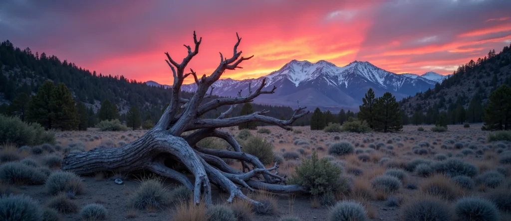 Symbolizing Growth/Resilience: A local Mountain Mahogany gnarled juniper roots. - AI Generated