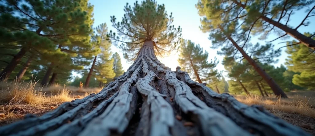 Symbolizing Growth/Resilience: A local Ponderosa Pine gnarled juniper roots. - AI Generated