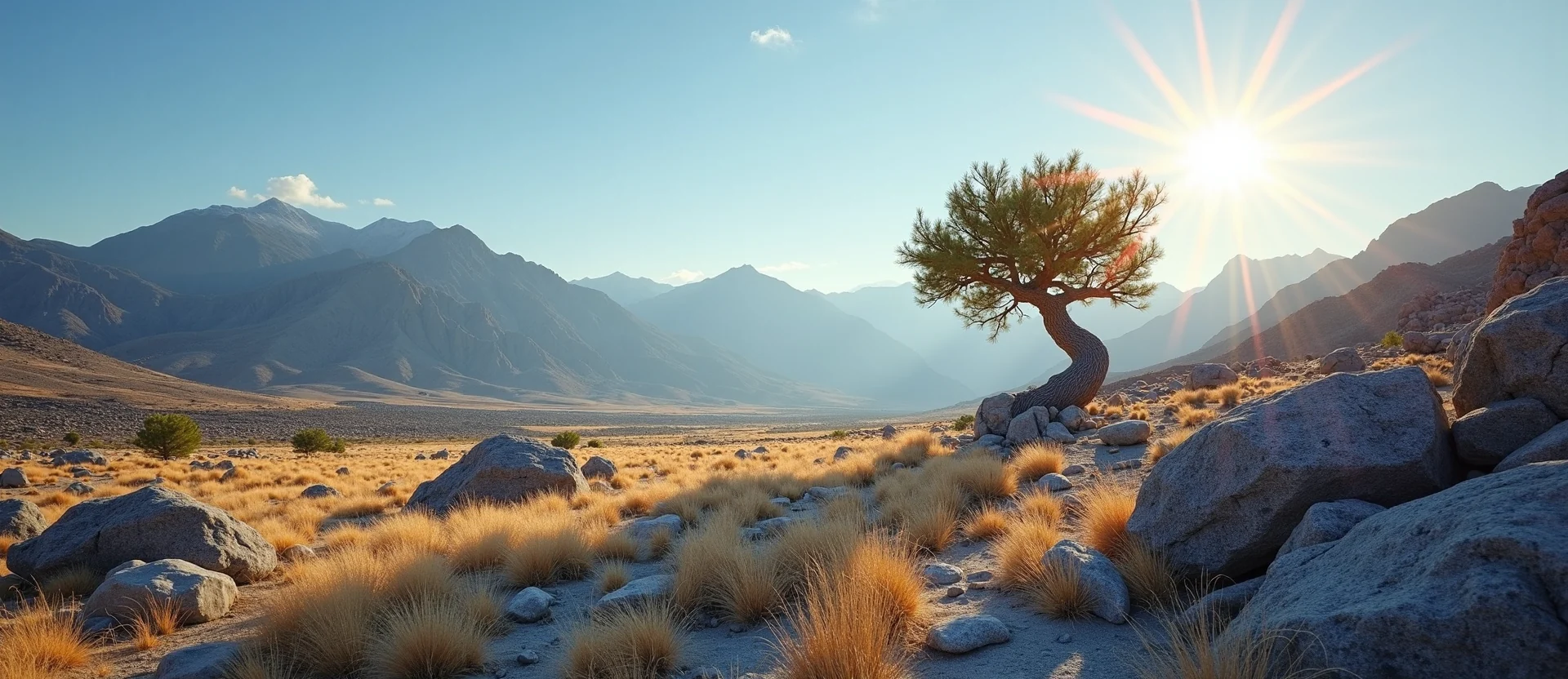 Symbolizing Growth/Resilience: A local Desert Peach new branch reaching for the sky. - AI Generated
