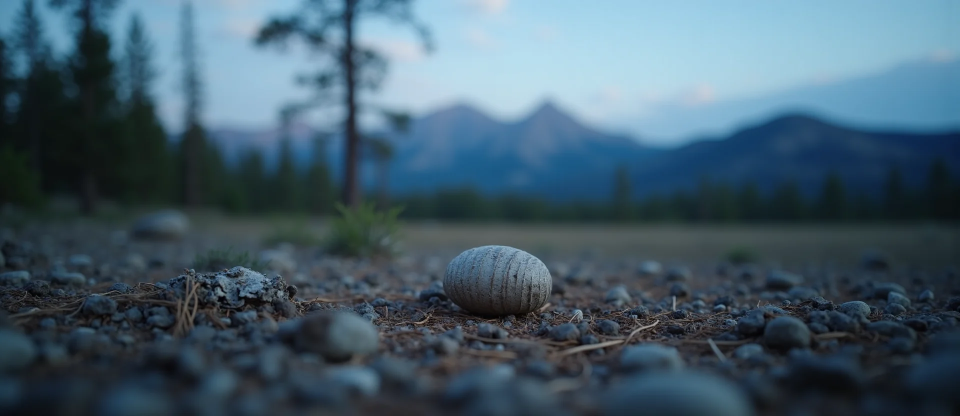 Symbolizing Seed/New Beginning: A local Ponderosa Pine single pine seed on dry earth. - AI Generated