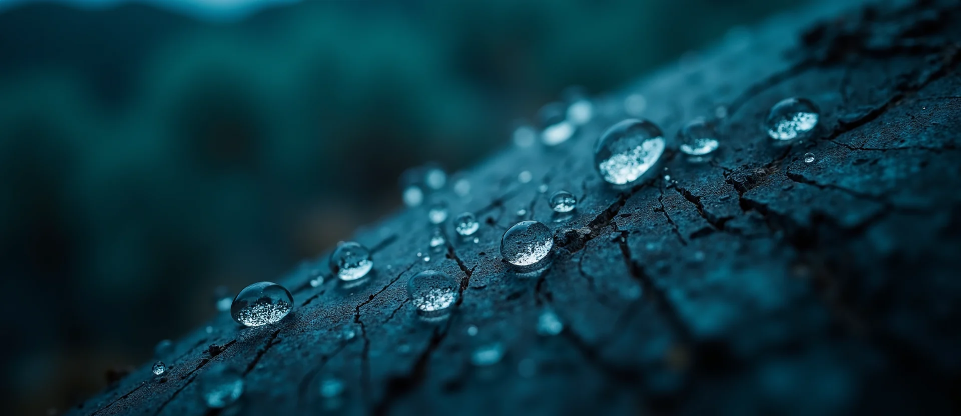 Symbolizing Flow/Cleansing: A local Sagebrush (Artemisia tridentata) raindrops on desert leaves. - AI Generated