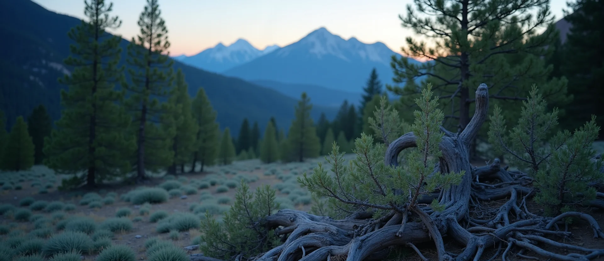 Symbolizing Growth/Resilience: A local Mountain Mahogany gnarled juniper roots. - AI Generated