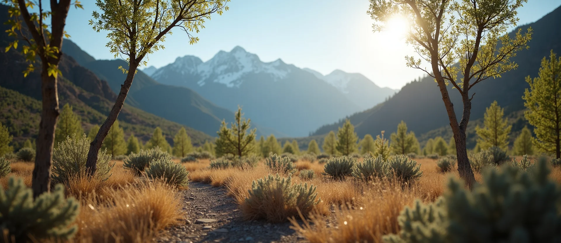 Symbolizing Identity/Local: A local Mountain Mahogany Washoe Valley floor. - AI Generated
