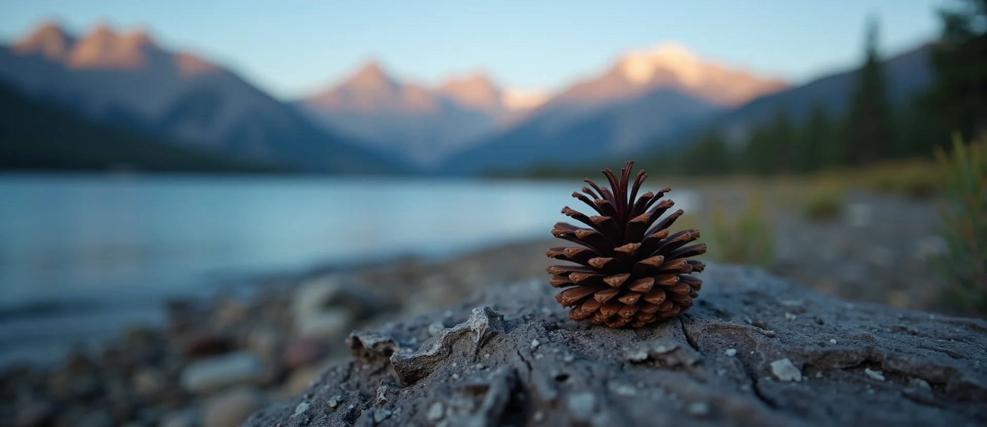Symbolizing Seed/New Beginning: A local Mountain Mahogany opening pine cone. - AI Generated