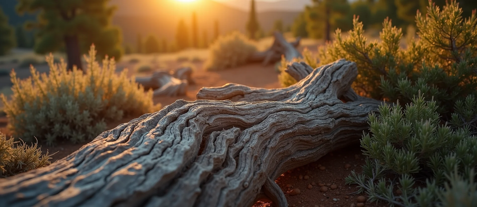 Symbolizing Growth/Resilience: A local Mountain Mahogany gnarled juniper roots. - AI Generated