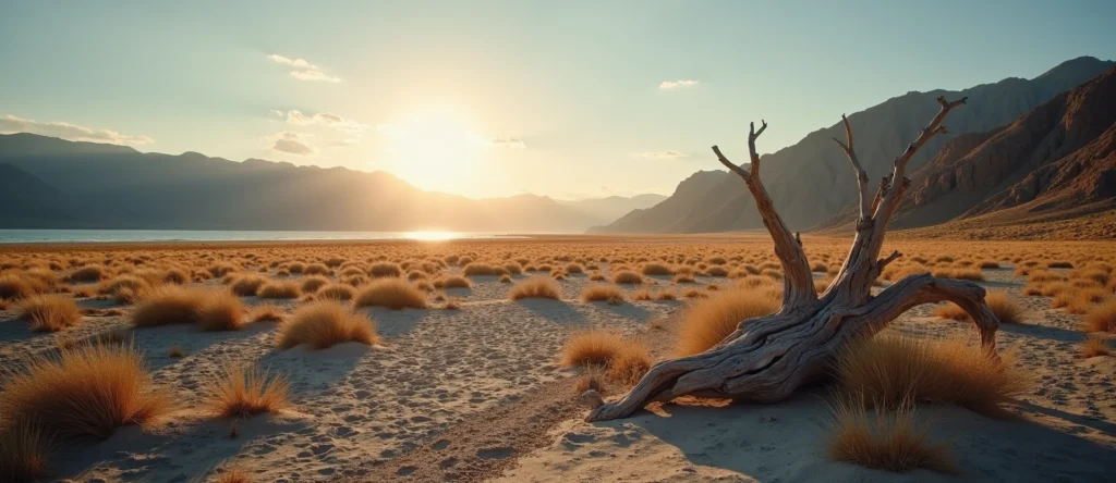 Symbolizing Identity/Local: A local Desert Peach Washoe Valley floor. - AI Generated