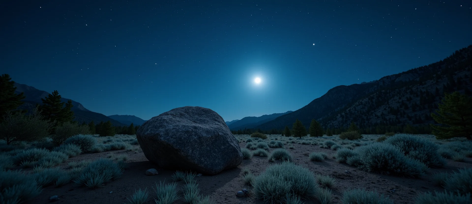 Symbolizing Stability/Peak: A local Ponderosa Pine unshakable boulder. - AI Generated