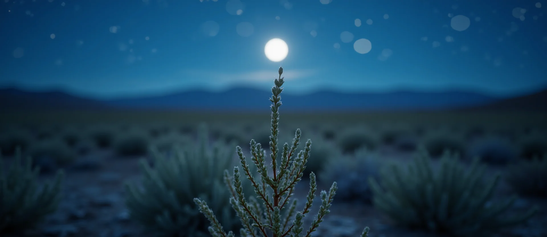 Symbolizing Stability/Peak: A local Rabbitbrush distant Sierra horizon. - AI Generated