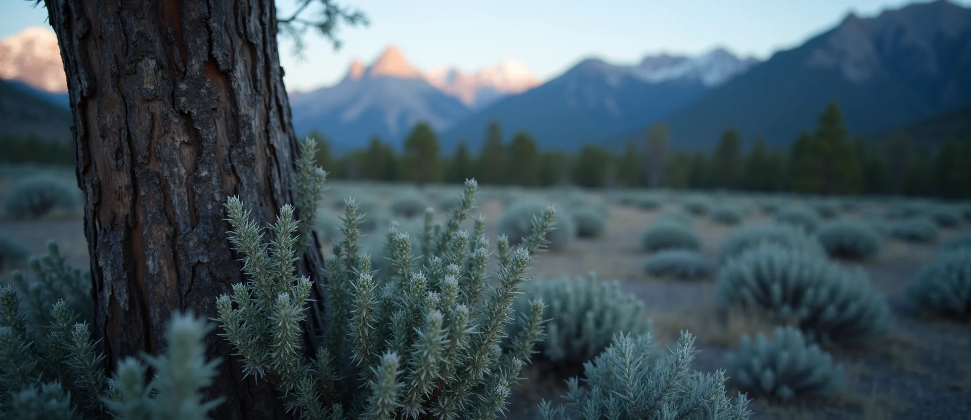 Symbolizing Growth/Resilience: A local Sagebrush (Artemisia tridentata) sturdy weathered tree trunk. - AI Generated