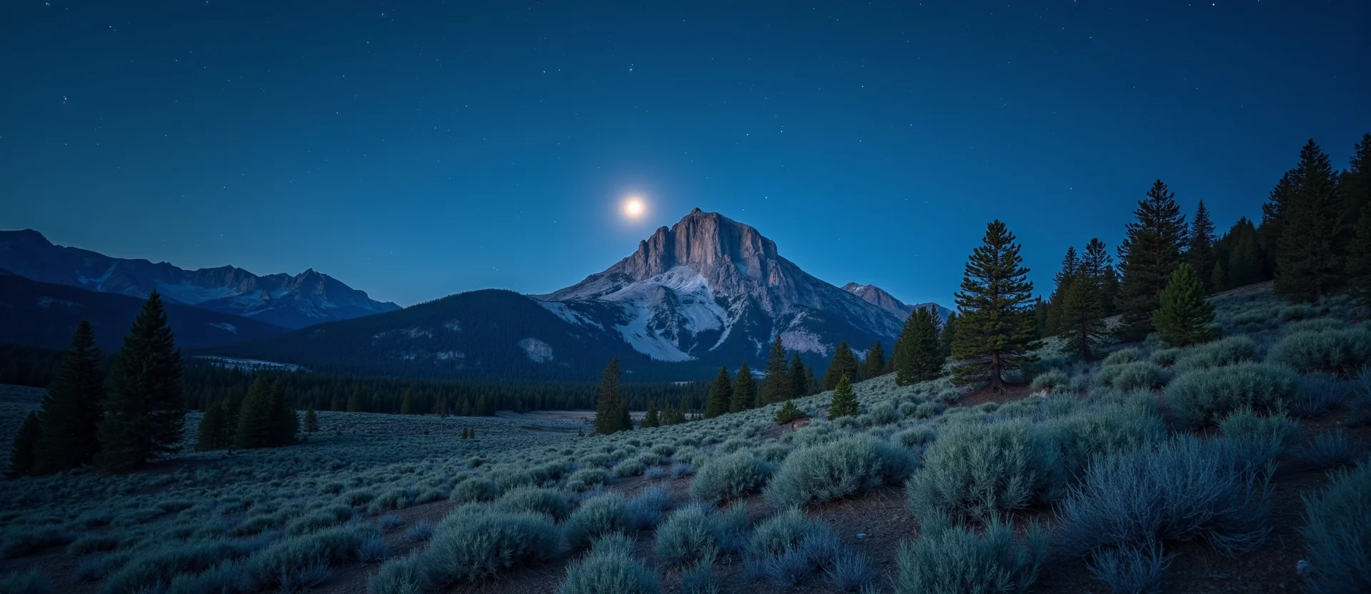 Symbolizing Stability/Peak: A local Bitterbrush jagged granite peak. - AI Generated