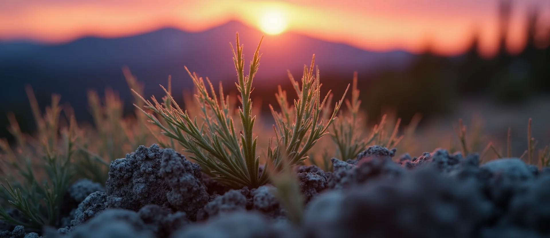 Symbolizing Seed/New Beginning: A local Sagebrush (Artemisia tridentata) sprouting sagebrush seedling. - AI Generated