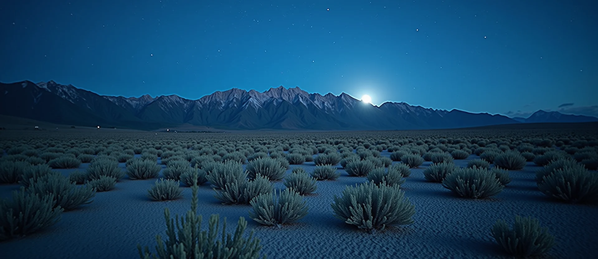 Symbolizing Stability/Peak: A local Rabbitbrush solid mountain ridge. - AI Generated