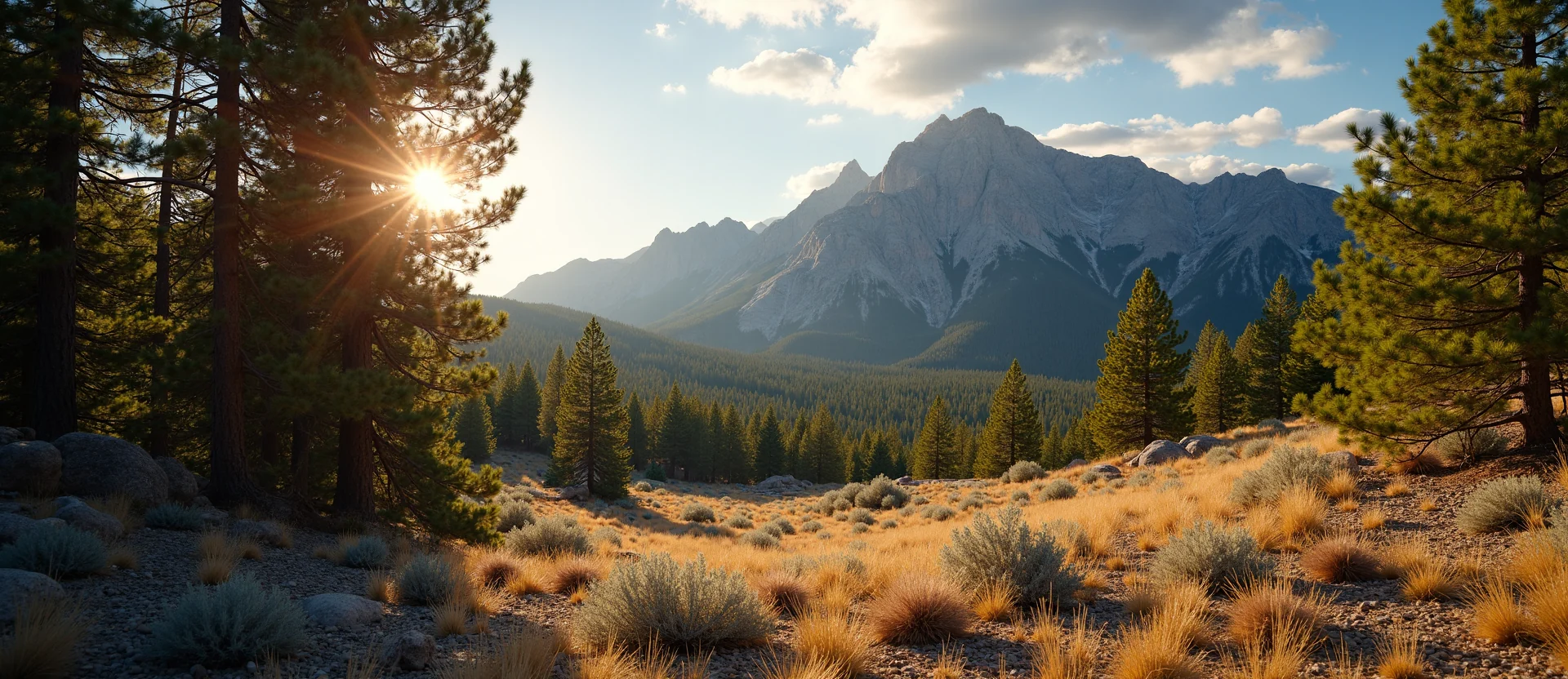 Symbolizing Stability/Peak: A local Sierra Juniper solid mountain ridge. - AI Generated