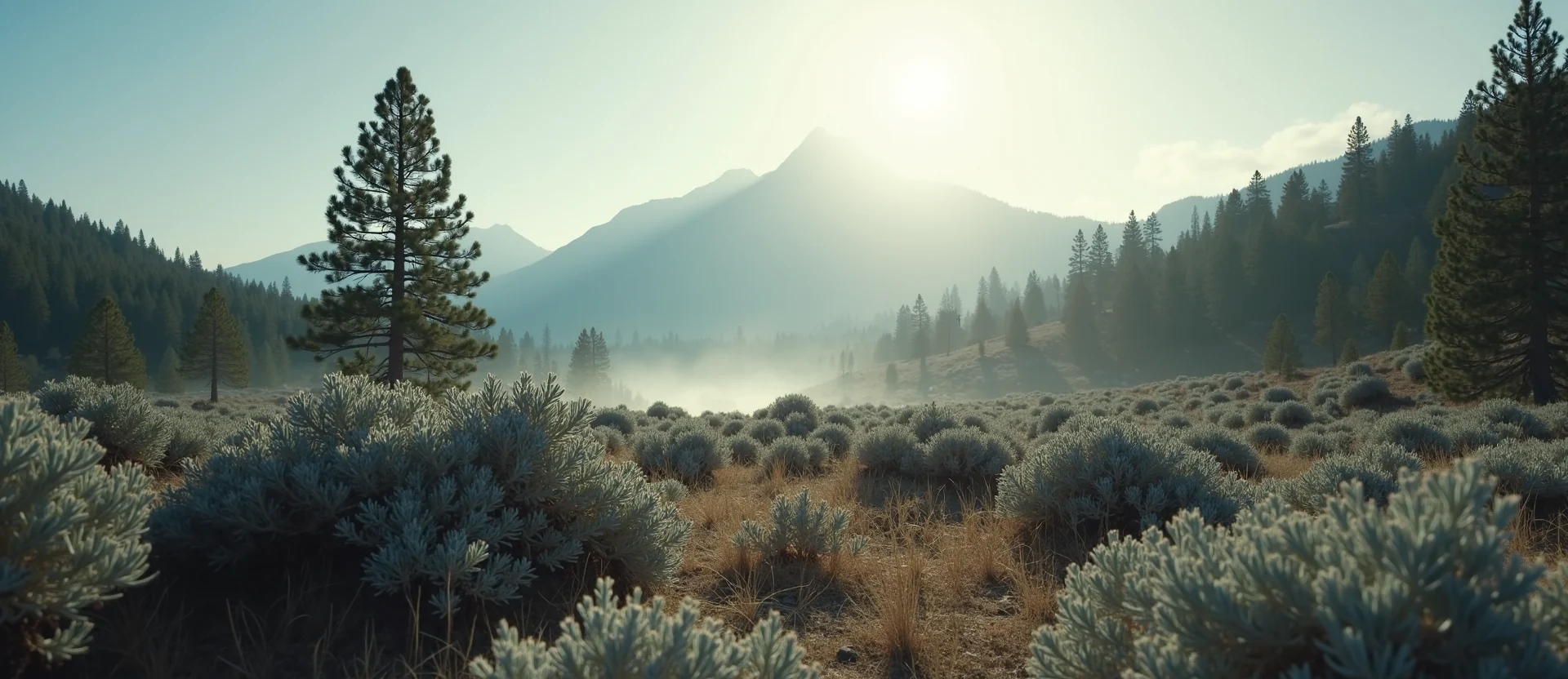 Symbolizing Identity/Local: A local Sierra Juniper Peavine Mountain silhouette. - AI Generated