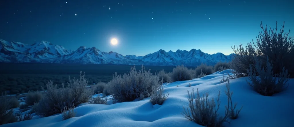 Symbolizing Stability/Peak: A local Sagebrush (Artemisia tridentata) distant Sierra horizon. - AI Generated