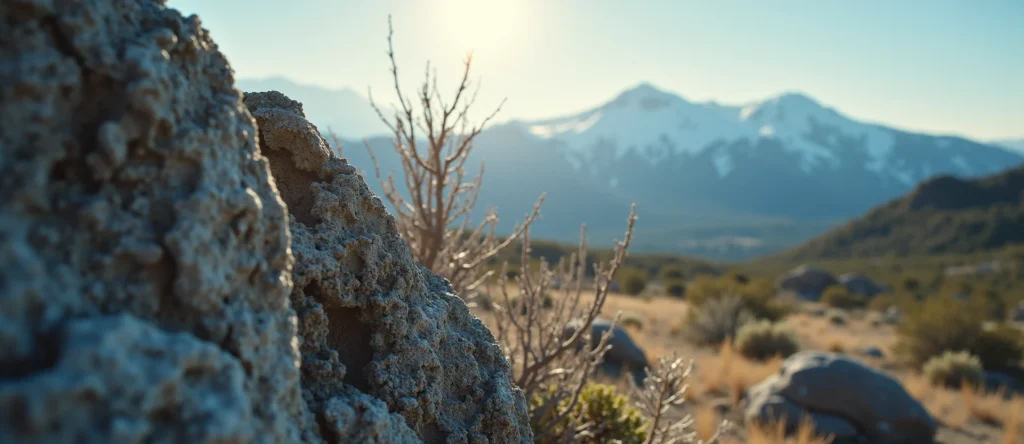 Symbolizing Identity/Local: A local Mountain Mahogany Sierra Nevada skyline. - AI Generated