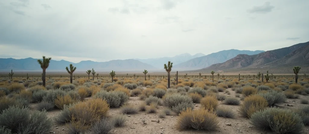 Symbolizing Identity/Local: A local Desert Peach High Desert vista. - AI Generated