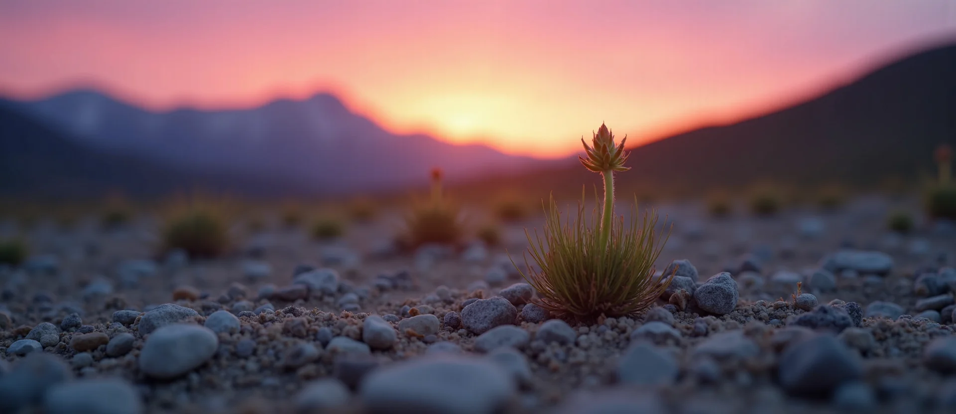Symbolizing Seed/New Beginning: A local Desert Peach sprouting sagebrush seedling. - AI Generated