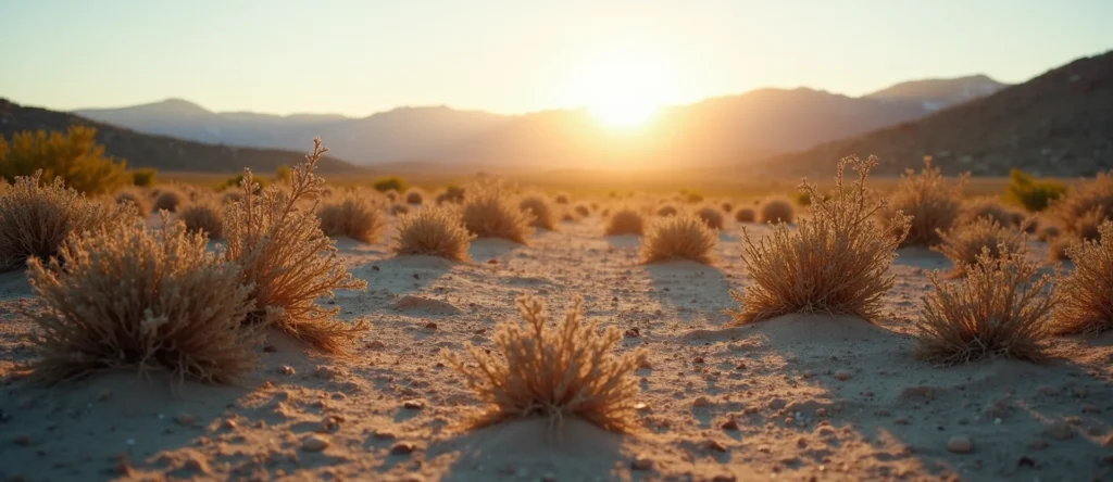 Symbolizing Identity/Local: A local Rabbitbrush Washoe Valley floor. - AI Generated