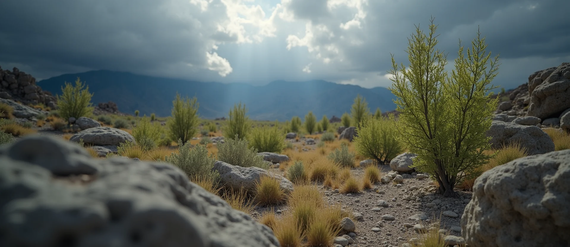 Symbolizing Growth/Resilience: A local Desert Peach thriving aspen grove. - AI Generated