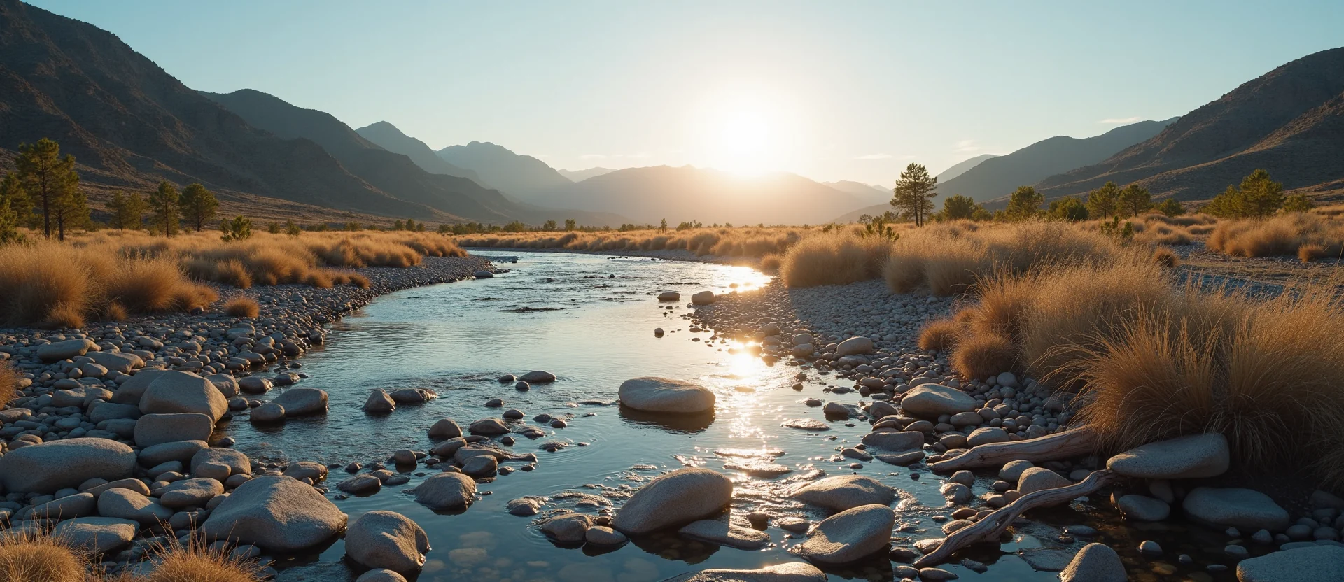 Symbolizing Flow/Cleansing: A local Desert Peach smooth Truckee river stones. - AI Generated