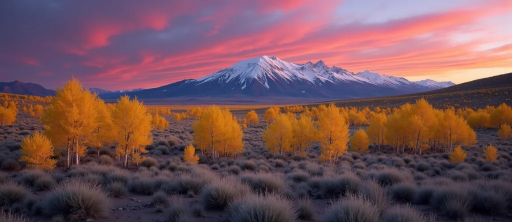 Symbolizing Growth/Resilience: A local Rabbitbrush thriving aspen grove. - AI Generated