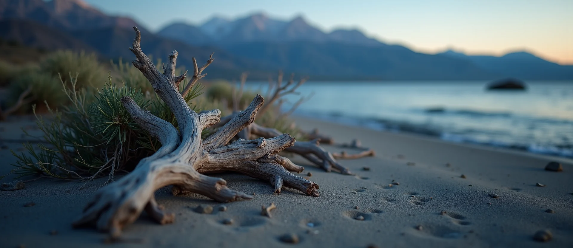 Symbolizing Growth/Resilience: A local Desert Peach gnarled juniper roots. - AI Generated