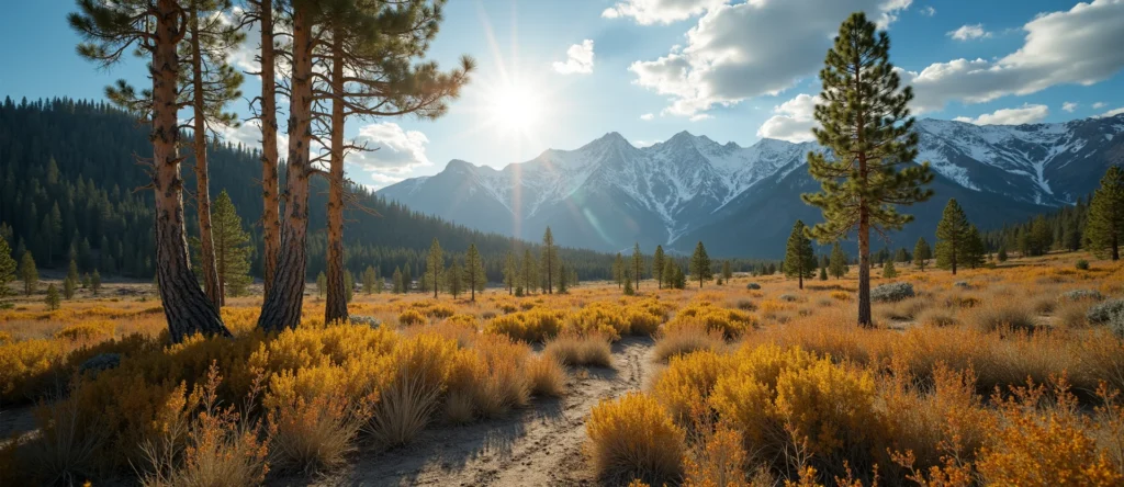 Symbolizing Growth/Resilience: A local Indian Paintbrush thriving aspen grove. - AI Generated