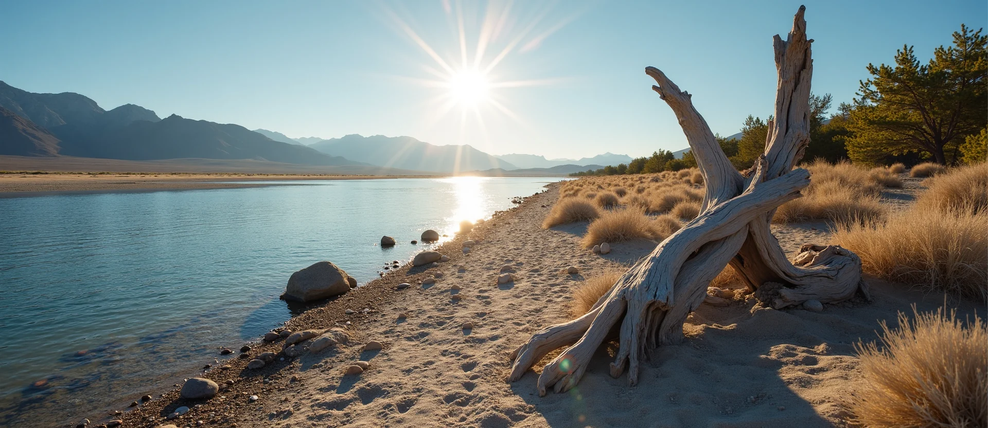 Symbolizing Growth/Resilience: A local Mountain Mahogany sturdy weathered tree trunk. - AI Generated