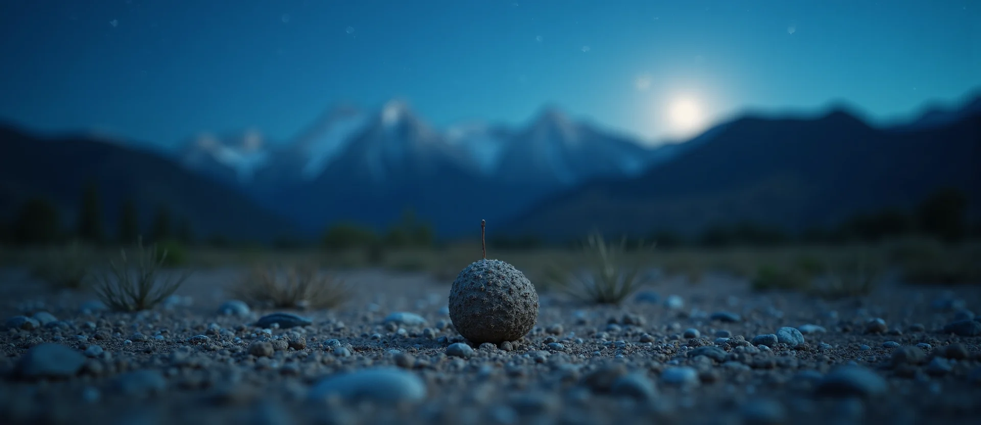 Symbolizing Seed/New Beginning: A local Mountain Mahogany single pine seed on dry earth. - AI Generated