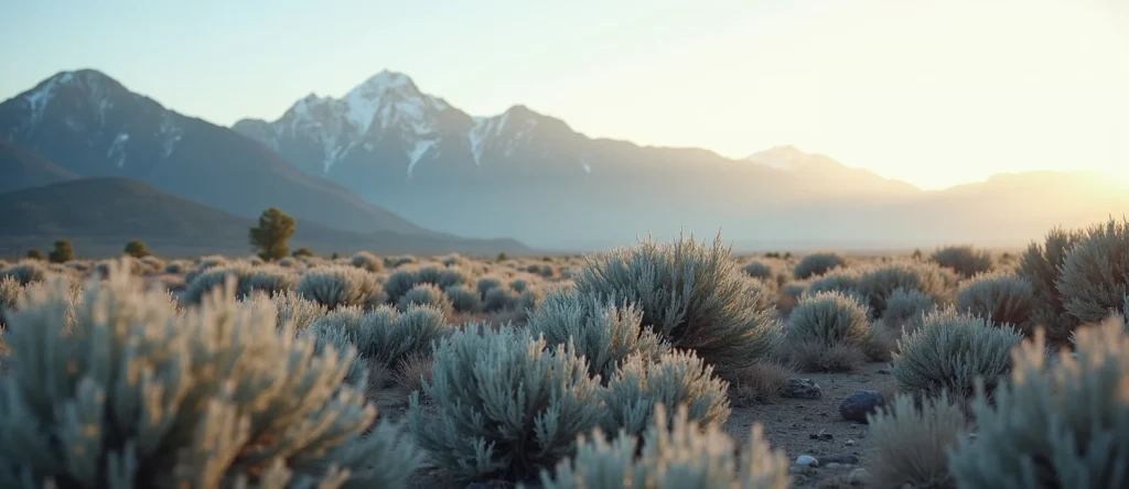 Symbolizing Identity/Local: A local Rabbitbrush Peavine Mountain silhouette. - AI Generated