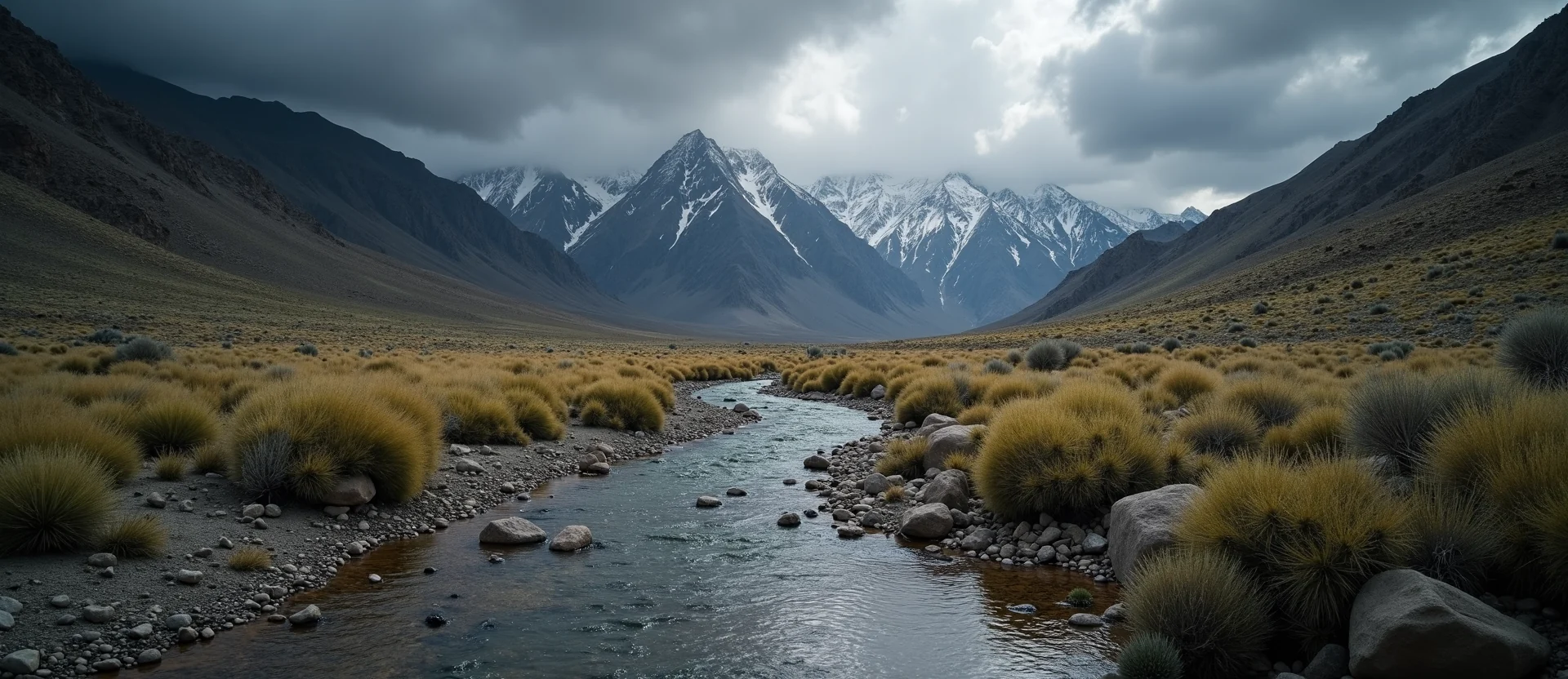 Symbolizing Flow/Cleansing: A local Bitterbrush clear cold snowmelt stream. - AI Generated
