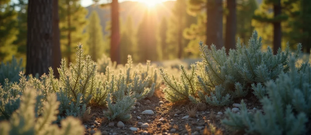 Symbolizing Growth/Resilience: A local Indian Paintbrush thriving aspen grove. - AI Generated