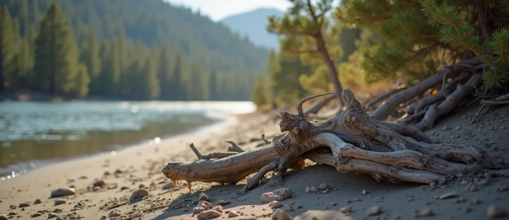 Symbolizing Growth/Resilience: A local Ponderosa Pine gnarled juniper roots. - AI Generated