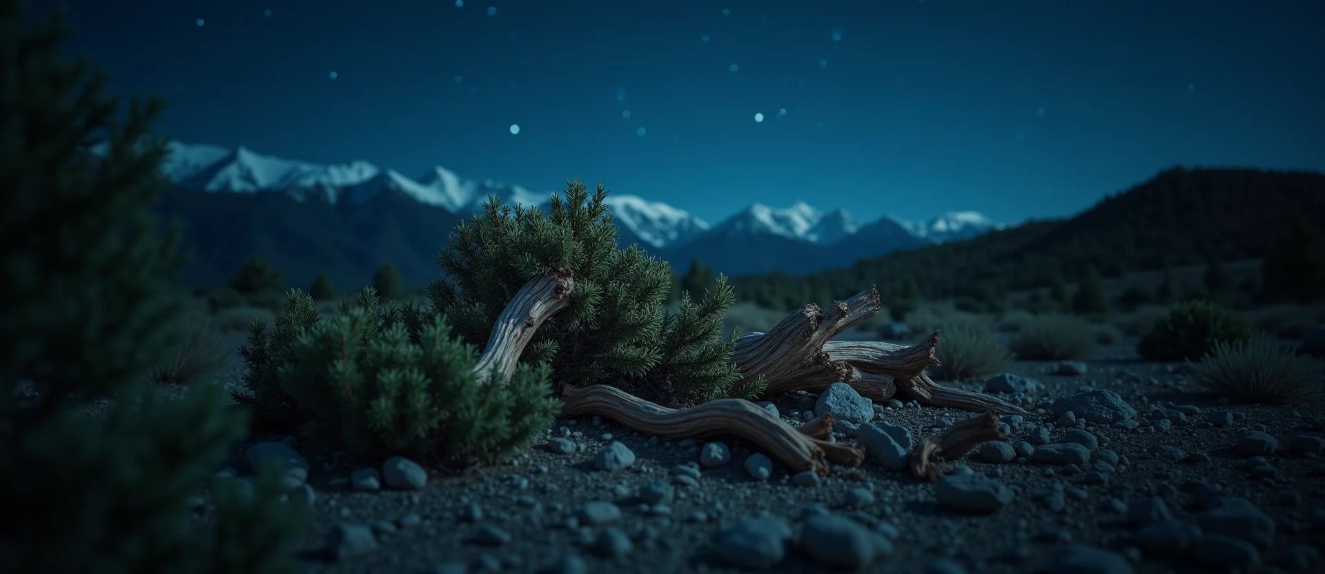 Symbolizing Growth/Resilience: A local Bitterbrush gnarled juniper roots. - AI Generated