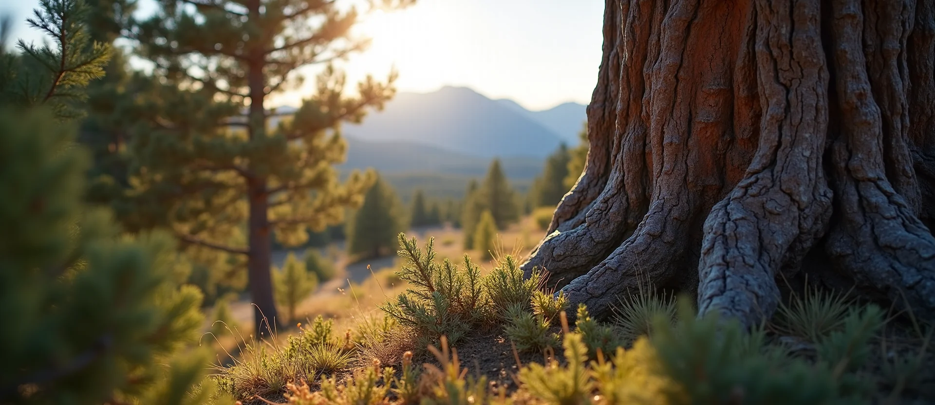 Symbolizing Growth/Resilience: A local Manzanita sturdy weathered tree trunk. - AI Generated
