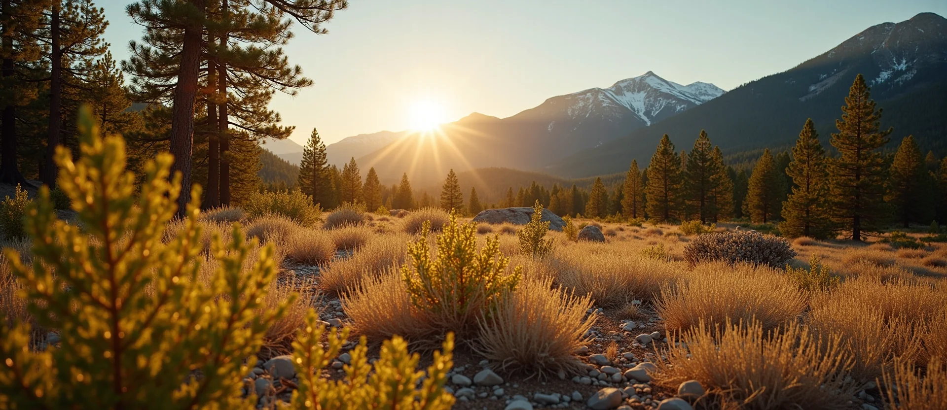 Symbolizing Identity/Local: A local Ponderosa Pine Washoe Valley floor. - AI Generated