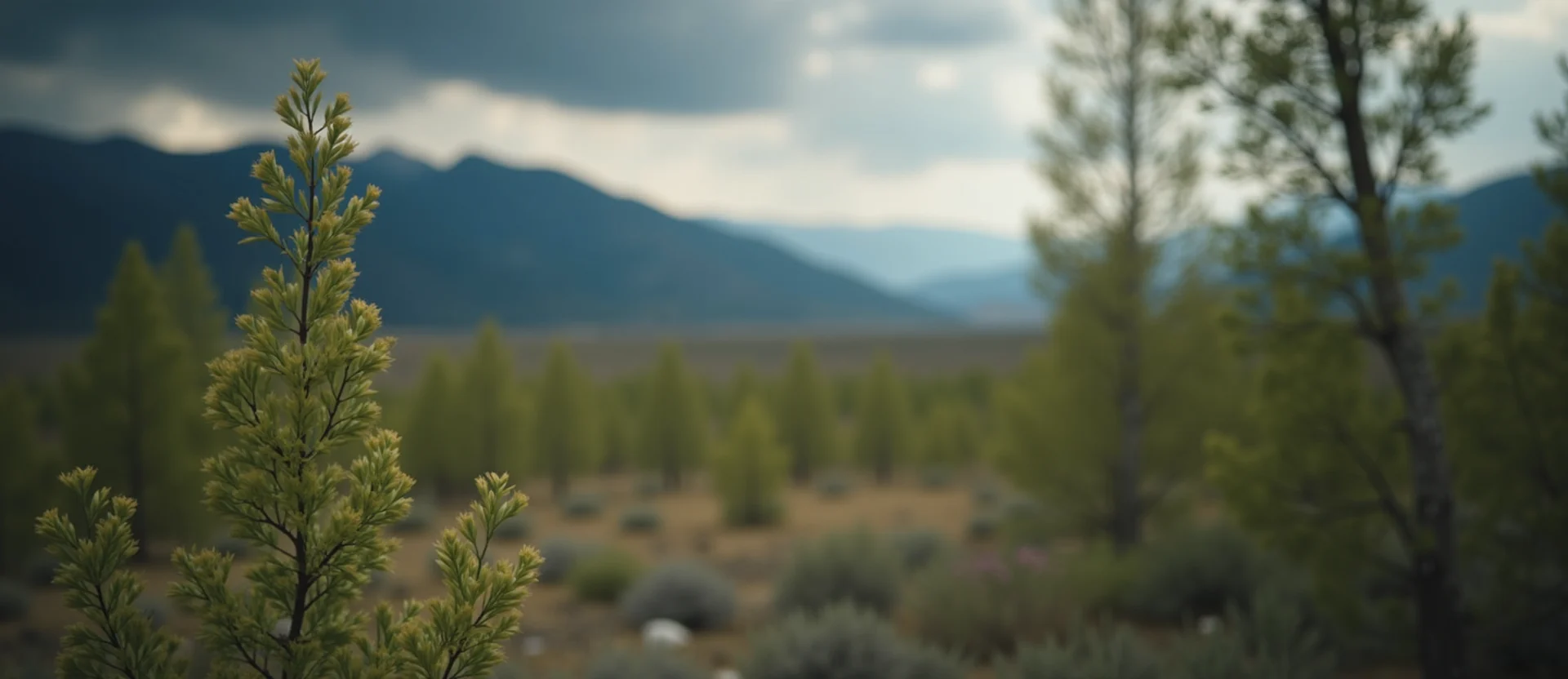 Symbolizing Stability/Peak: A local Quaking Aspen distant Sierra horizon. - AI Generated