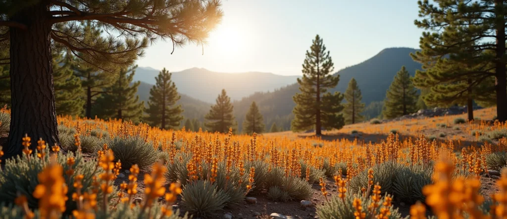 Symbolizing Identity/Local: A local Indian Paintbrush Washoe Valley floor. - AI Generated