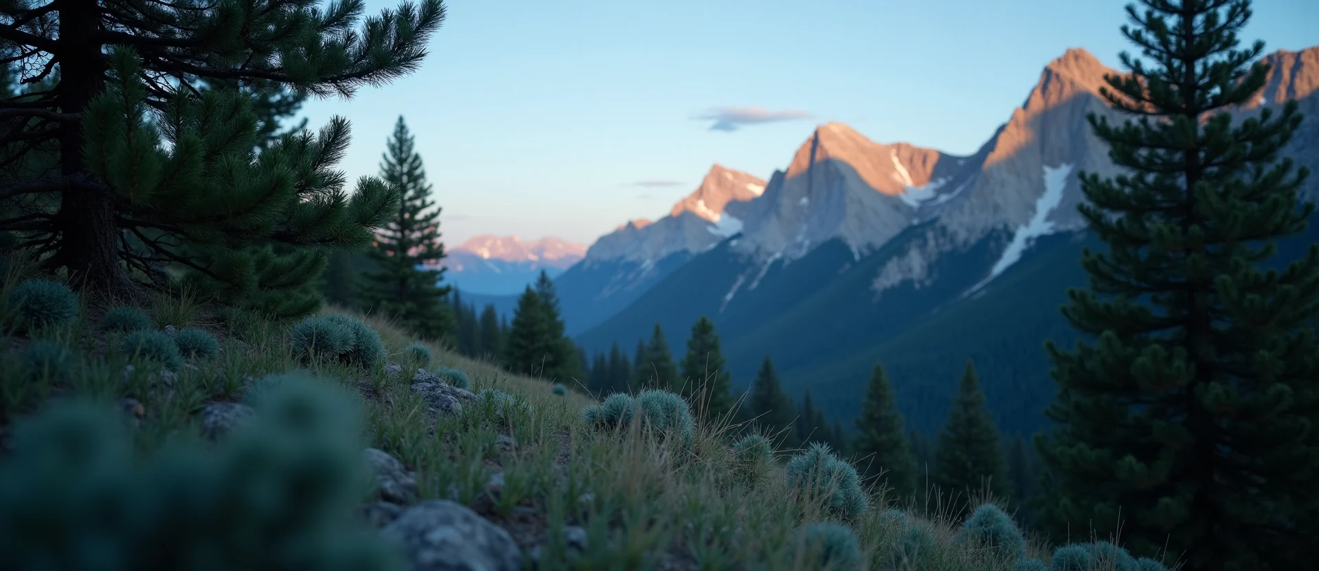 Symbolizing Stability/Peak: A local Quaking Aspen solid mountain ridge. - AI Generated