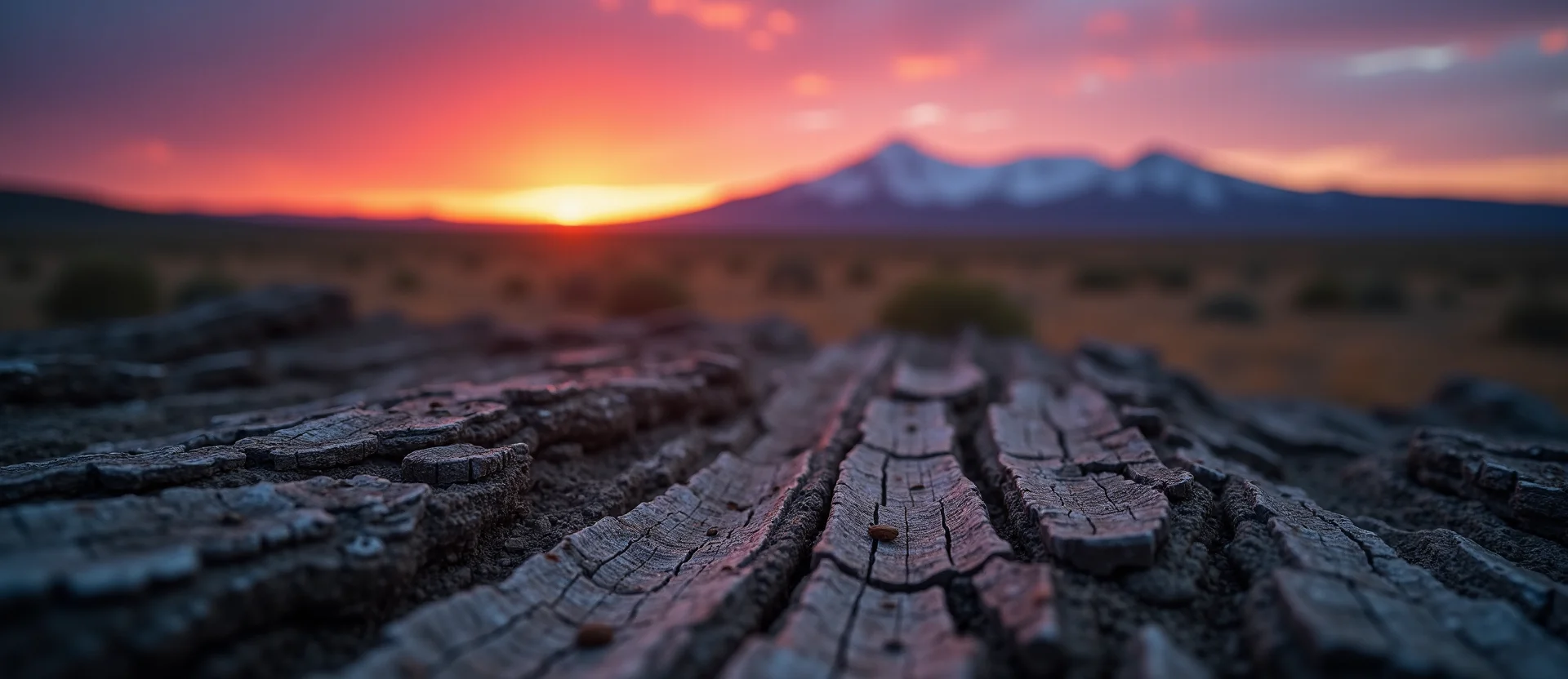 Symbolizing Stability/Peak: A local Bitterbrush distant Sierra horizon. - AI Generated