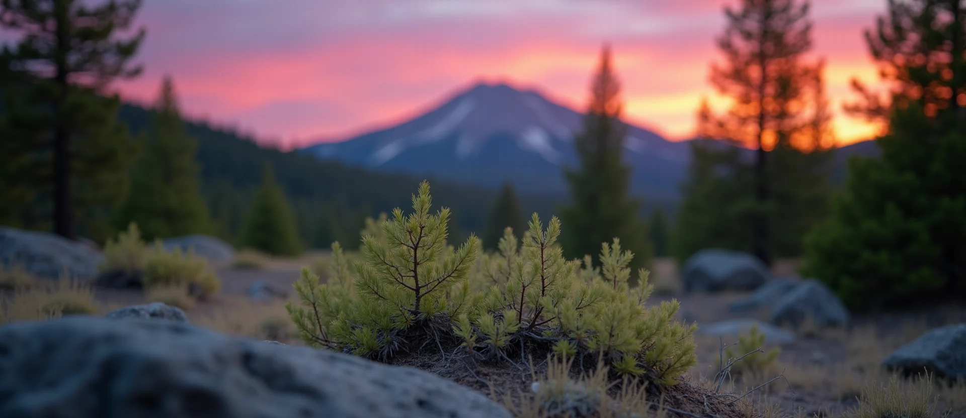 Symbolizing Growth/Resilience: A local Mountain Mahogany thriving aspen grove. - AI Generated