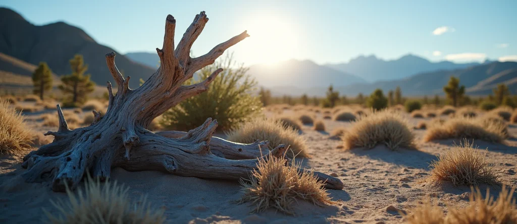 Symbolizing Growth/Resilience: A local Quaking Aspen gnarled juniper roots. - AI Generated