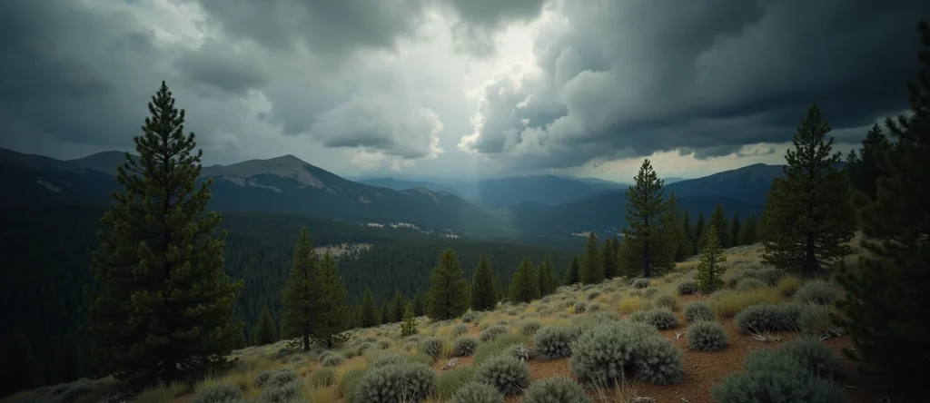 Symbolizing Identity/Local: A local Ponderosa Pine Mt. Rose foothills. - AI Generated
