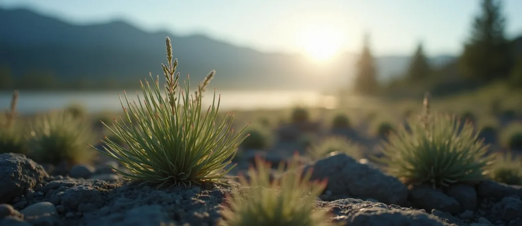 Symbolizing Seed/New Beginning: A local Manzanita sprouting sagebrush seedling. - AI Generated
