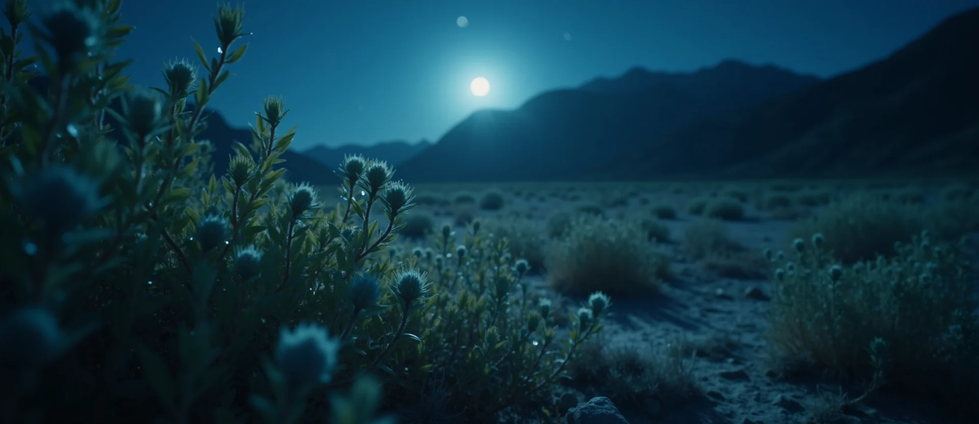 Symbolizing Flow/Cleansing: A local Rabbitbrush raindrops on desert leaves. - AI Generated