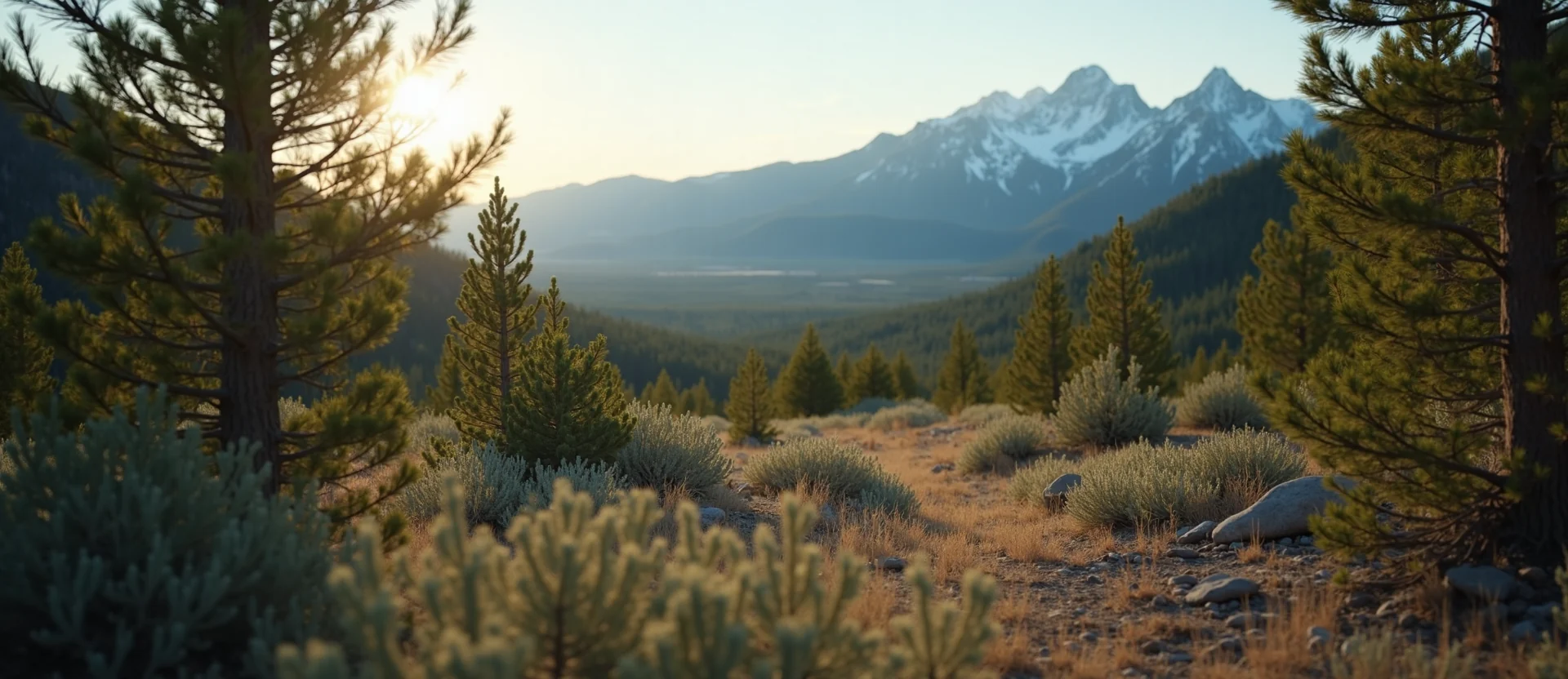 Symbolizing Identity/Local: A local Sierra Juniper High Desert vista. - AI Generated