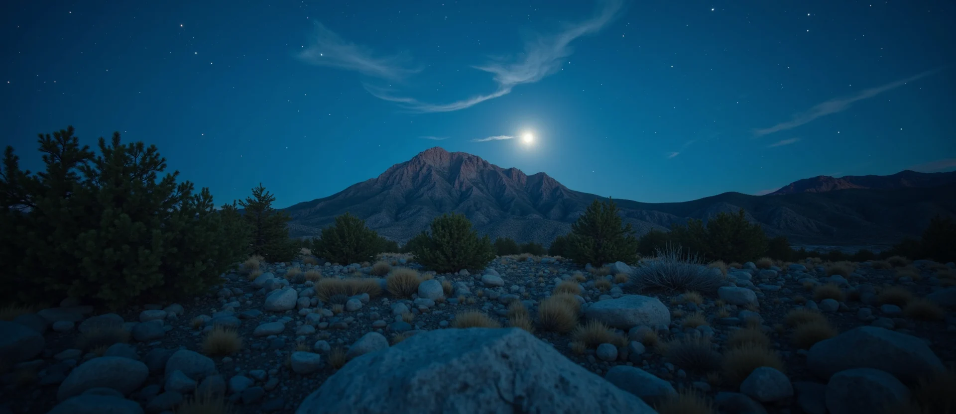 Symbolizing Identity/Local: A local Sierra Juniper Peavine Mountain silhouette. - AI Generated