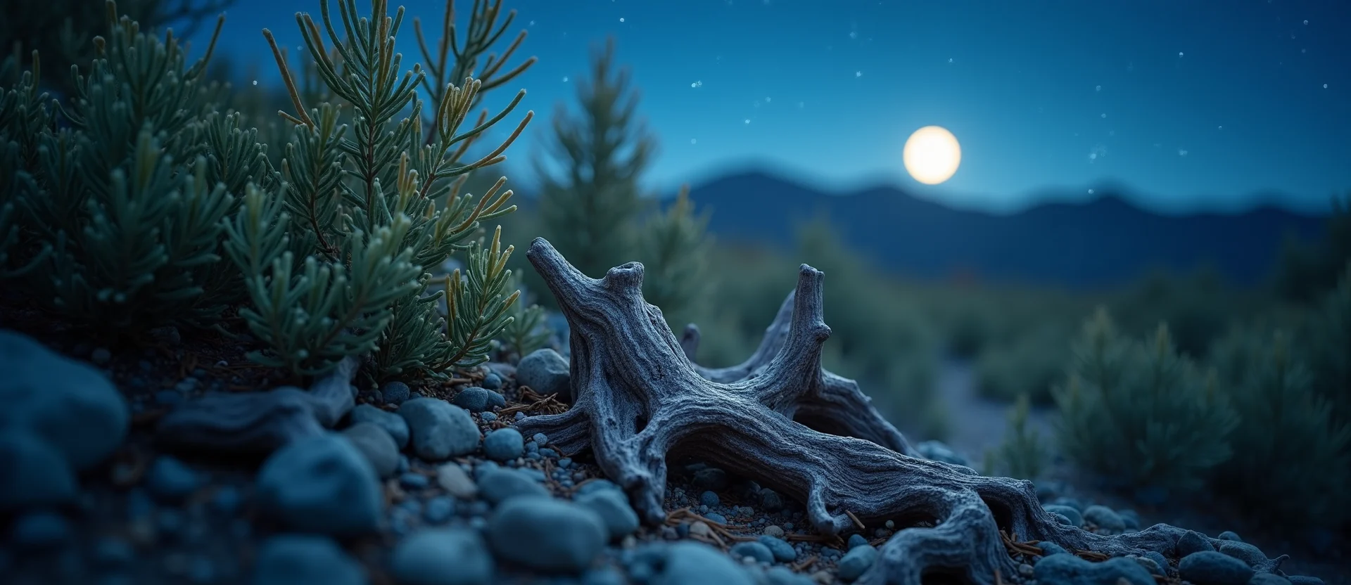 Symbolizing Growth/Resilience: A local Sierra Juniper gnarled juniper roots. - AI Generated