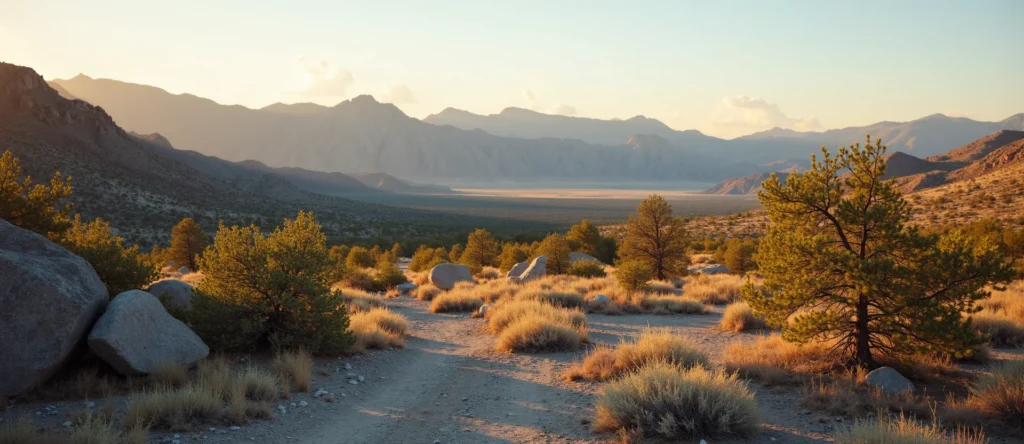 Symbolizing Identity/Local: A local Sierra Juniper High Desert vista. - AI Generated